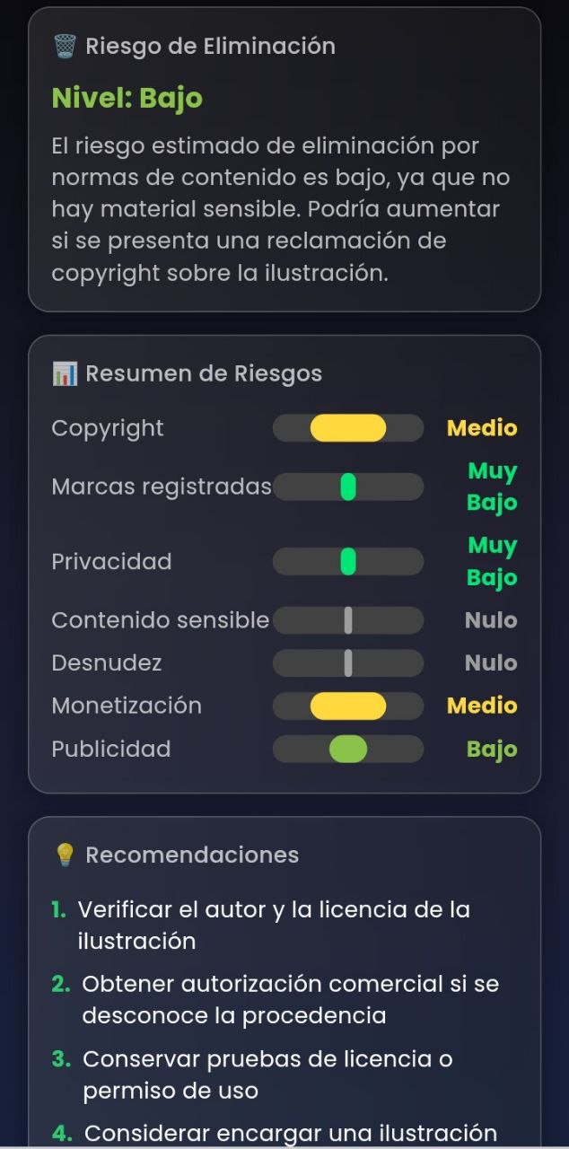 MiLooK App - Resultado de análisis